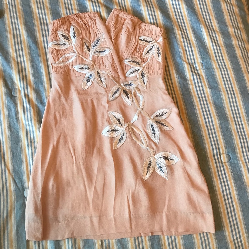 Free People strapless dress